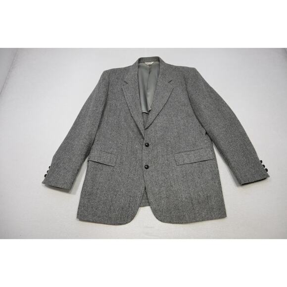 Christopher Hayes Tweed Wool Blazer Sports Jacket MADE IN USA Mens Sz 46 L - Picture 8 of 16